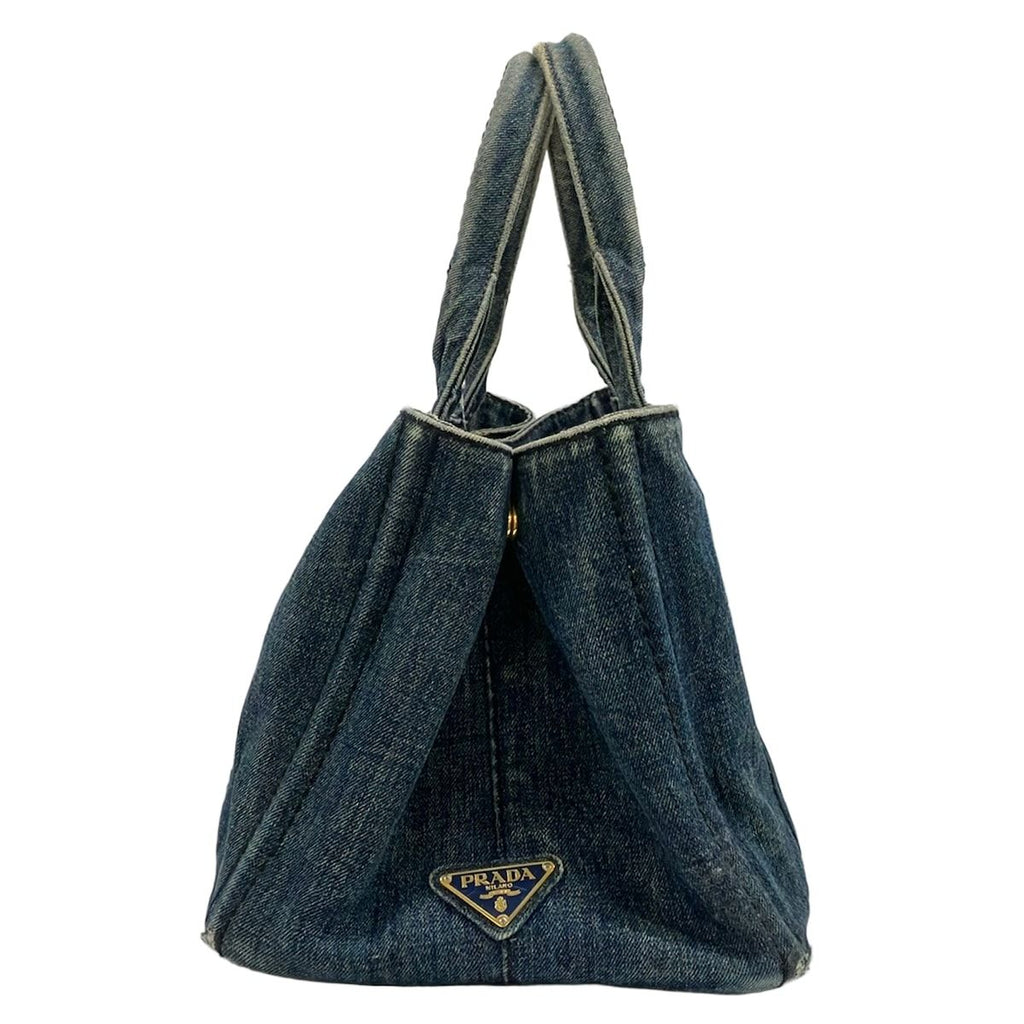 Prada Tote Canapa Blue — view 2