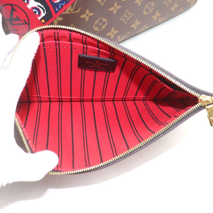 Louis Vuitton Neverfull MM Kansai Yamamoto Collaboration Tote Monogram Brown — view 5