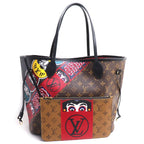 Louis Vuitton Neverfull MM Kansai Yamamoto Collaboration Tote Monogram Brown
