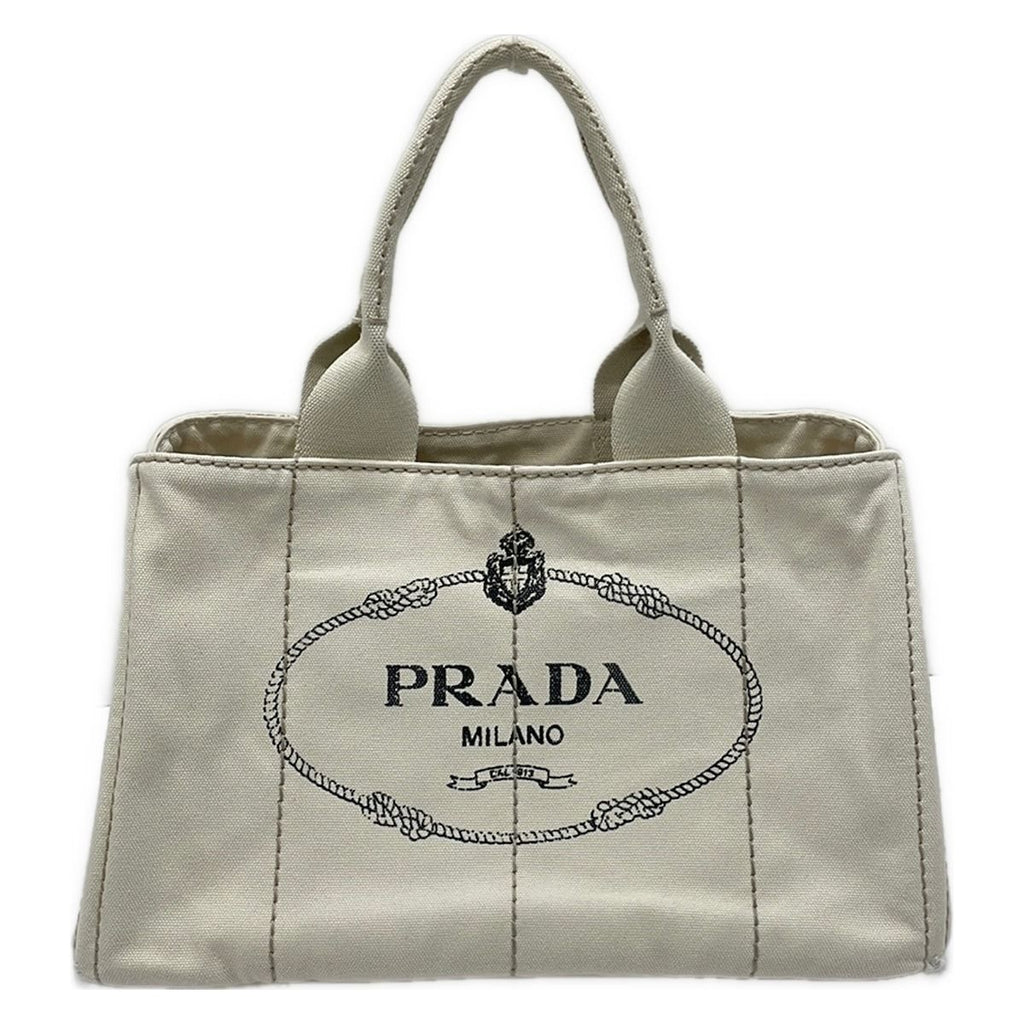 Prada Tote Canapa White