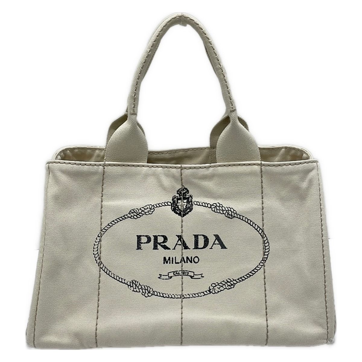 Prada Tote Canapa White