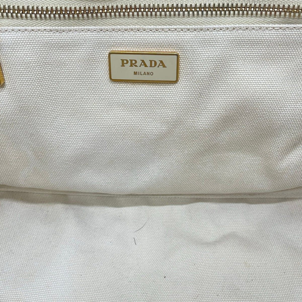 Prada Tote Canapa White — view 8