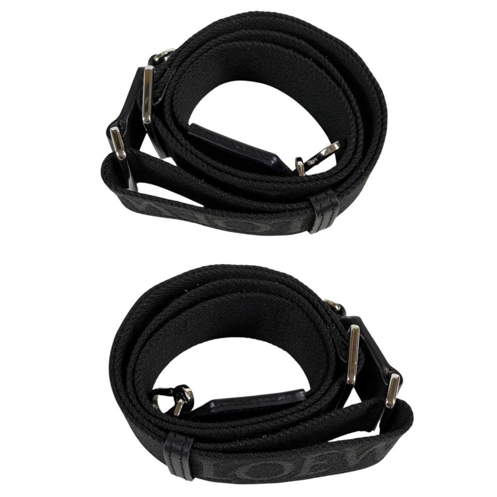 Loewe Webbing Strap Jacquard Calf Black Shoulder Gold — view 5