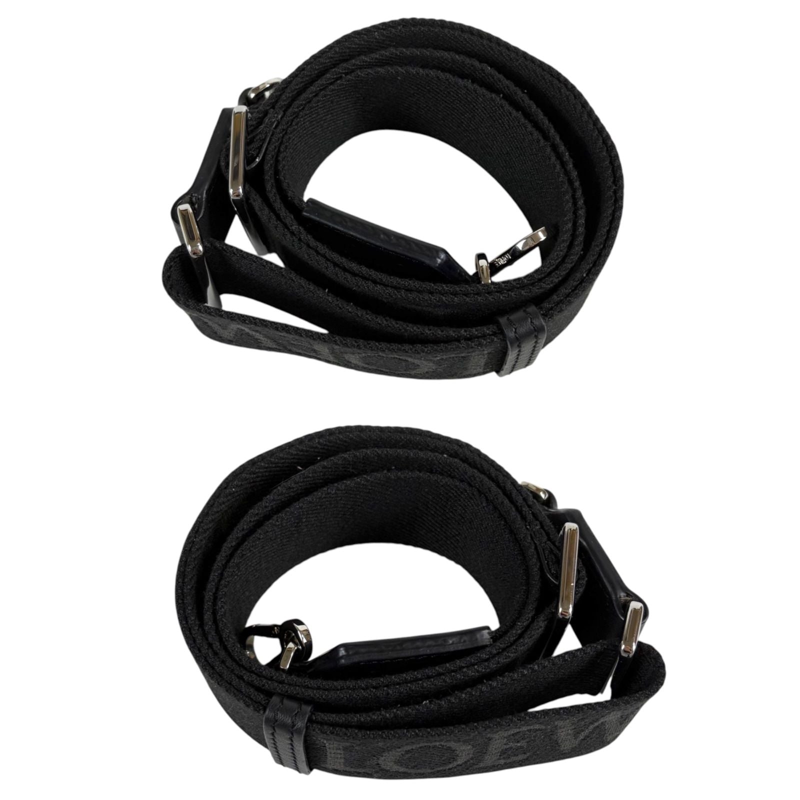 Loewe Webbing Strap Jacquard Calf Black Shoulder Gold — view 5