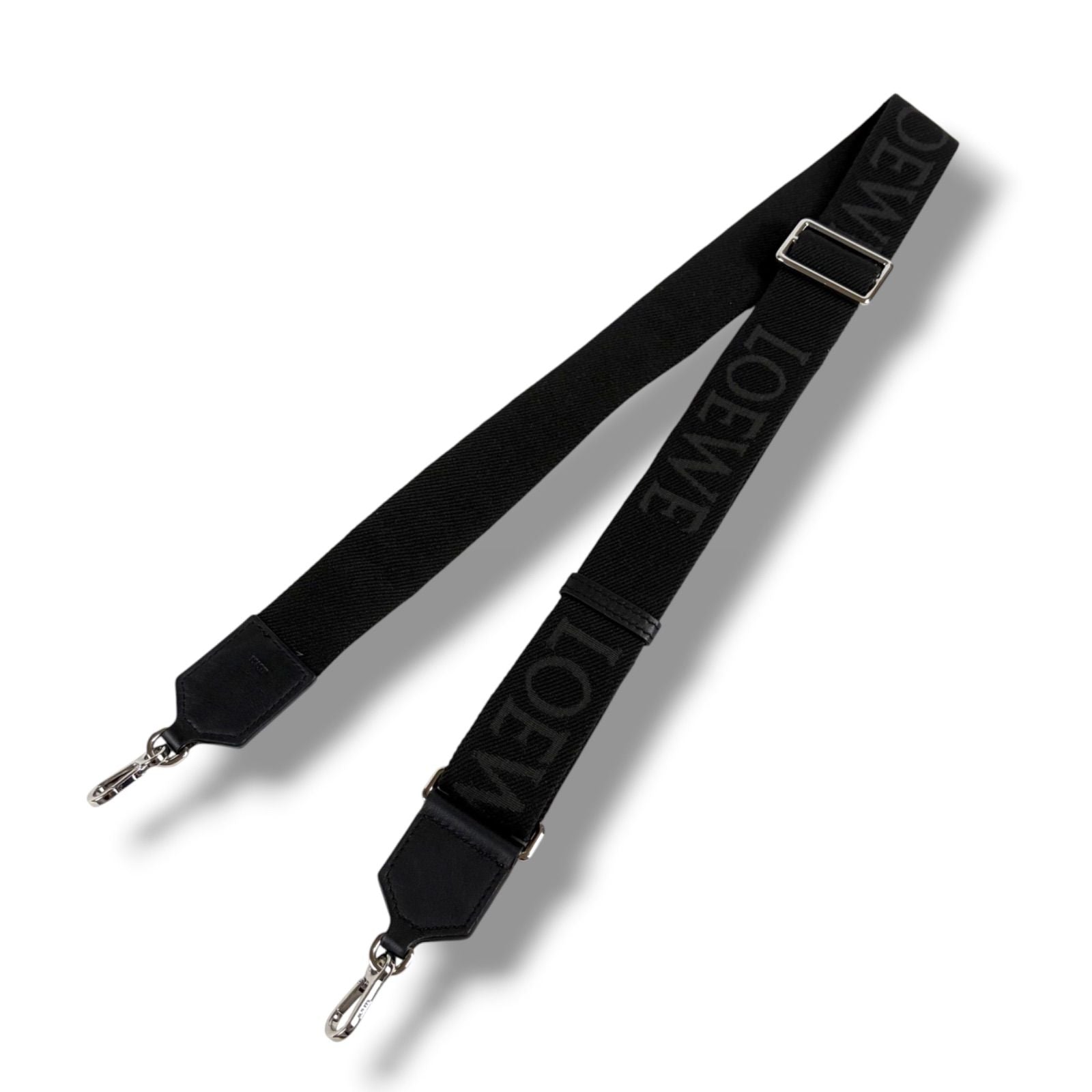 Loewe Webbing Strap Jacquard Calf Black Shoulder Gold — view 3