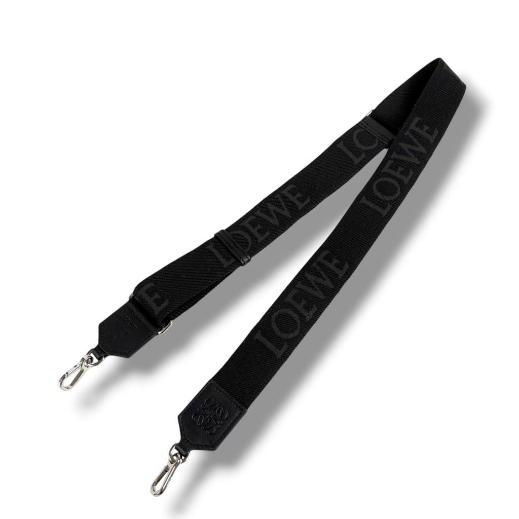 Loewe Webbing Strap Jacquard Calf Black Shoulder Gold — view 2