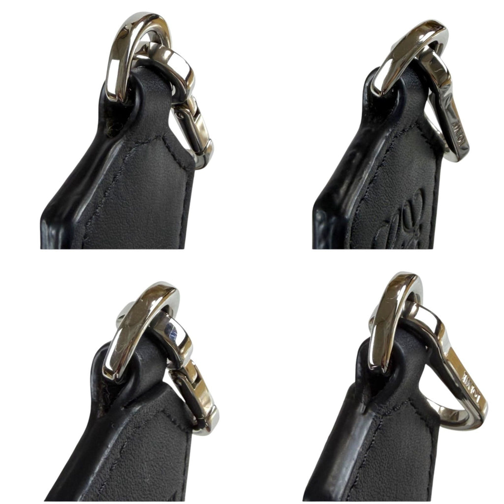 Loewe Webbing Strap Jacquard Calf Black Shoulder Gold — view 4