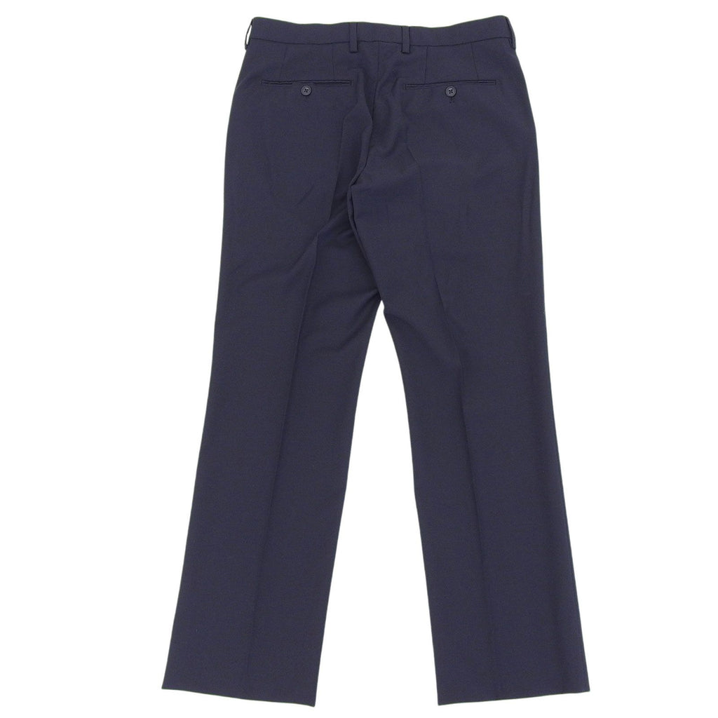 Fendi Wool Blend Logo Buttoned Trousers Pants Navy 44 Hanger Included — view 2