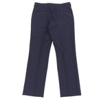 Fendi Wool Blend Logo Buttoned Trousers Pants Navy 44 Hanger Included — view 2