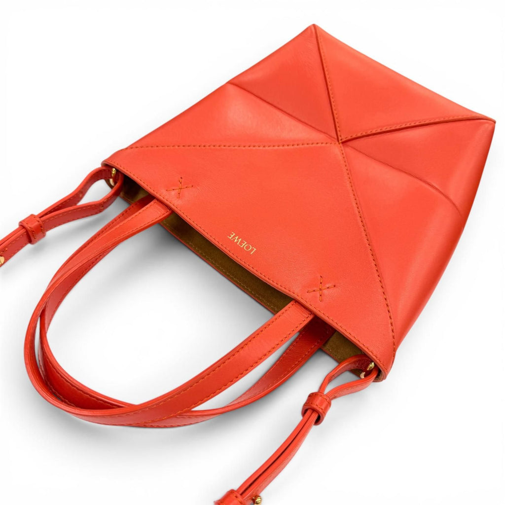 Loewe Puzzle Fold Tote Mini Shiny Calfskin 2-Way Shoulder Bag — view 8