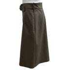 Hermes Belt Skirt Khaki — view 3