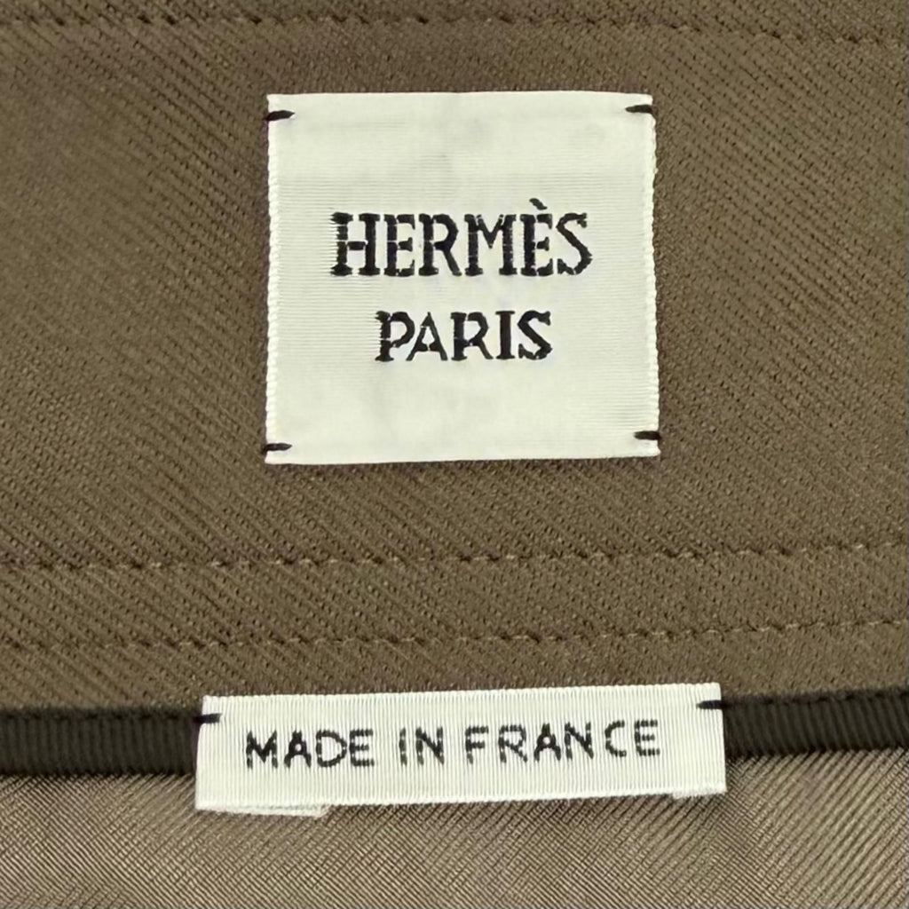 Hermes Belt Skirt Khaki — view 7