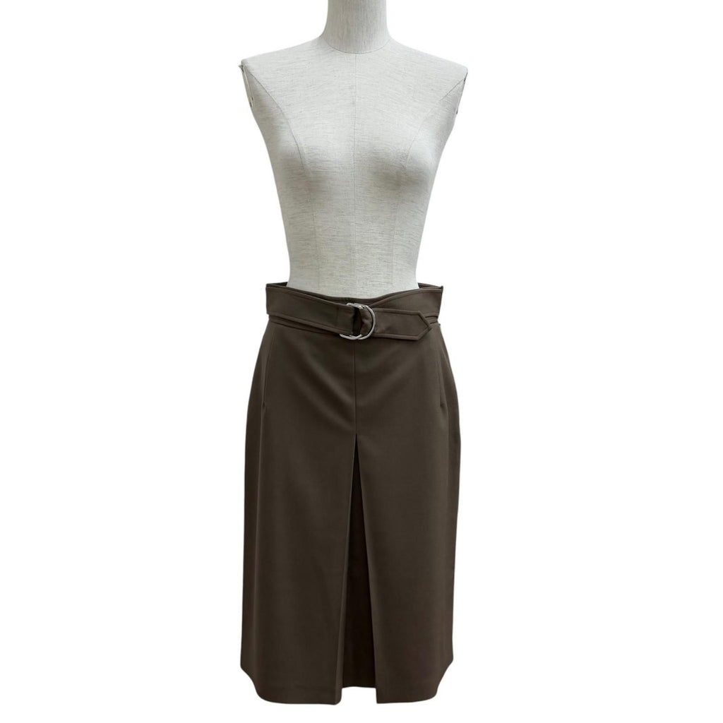 Hermes Belt Skirt Khaki — view 2