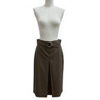 Hermes Belt Skirt Khaki — view 2