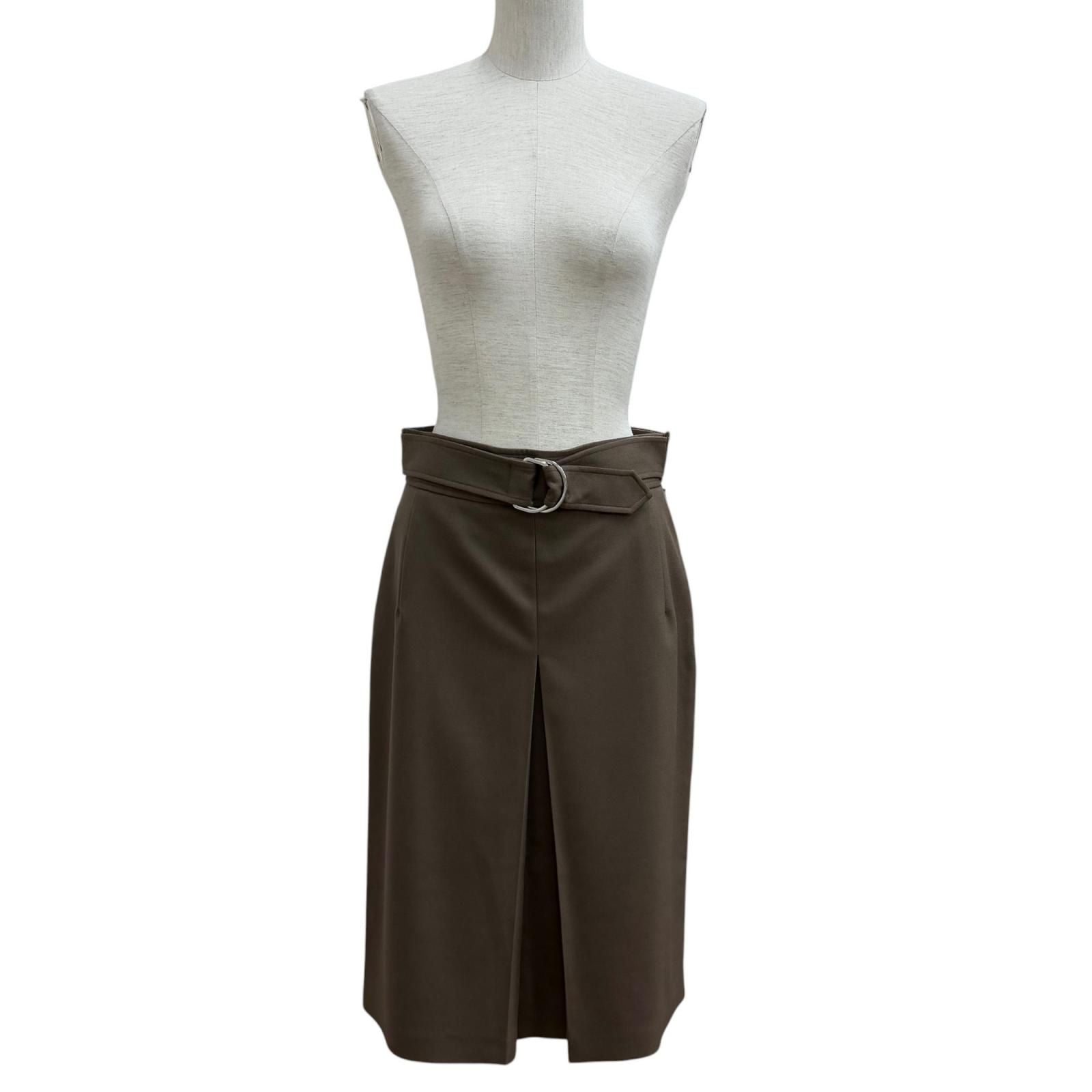 Hermes Belt Skirt Khaki — view 2