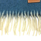 Loewe Mohair Wool Blend Anag Lambskin Patch Gradient Color Scarf Multi — view 4