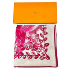Hermes Mythiques Phoenix Cashmere Silk Carre Geant 140 Scarf Pink — view 2