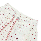 Fendi FF Logo Patch Dot Heart Shorts Ivory Red XS — view 3