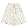 Fendi FF Logo Patch Dot Heart Shorts Ivory Red XS