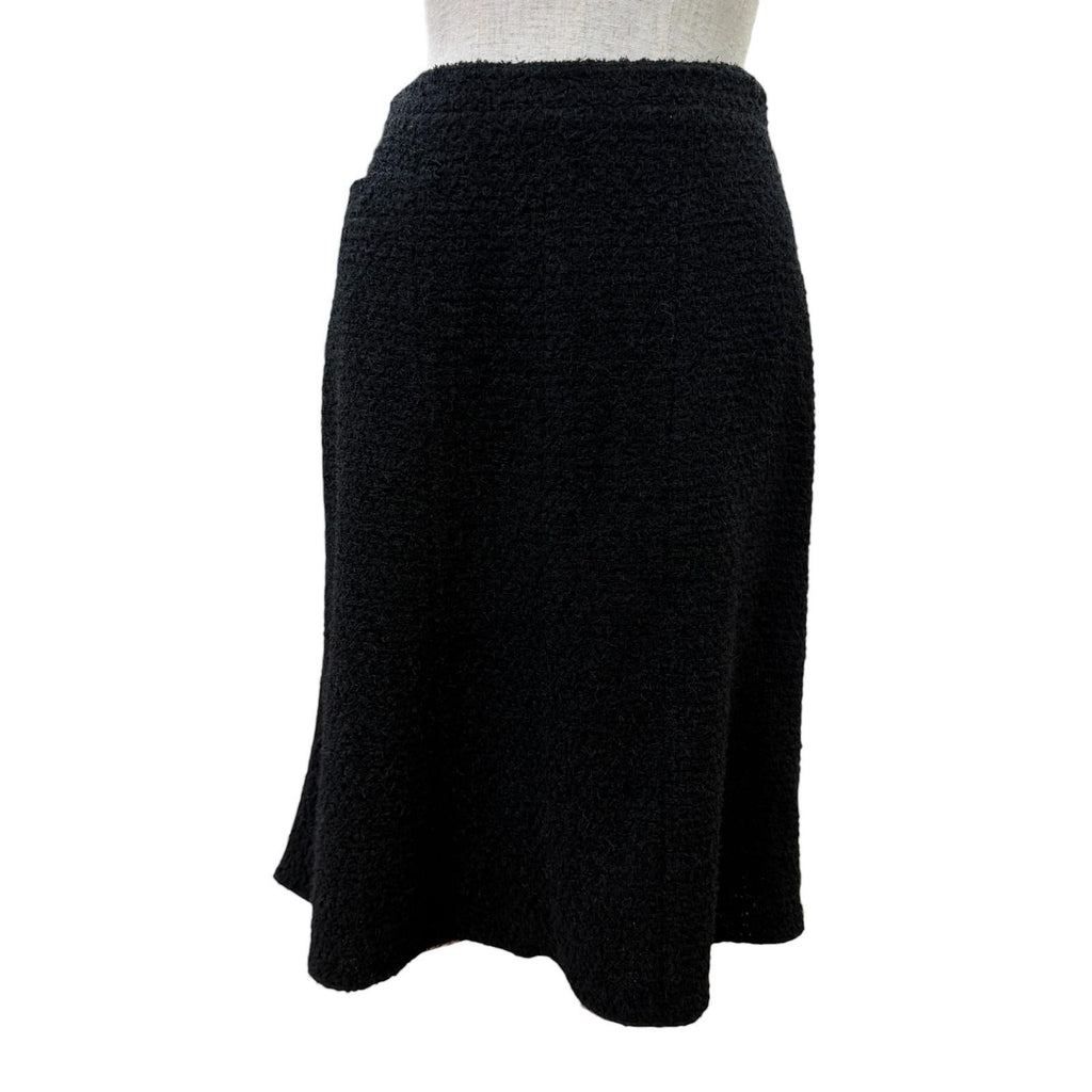 Chanel Vintage Silk CC Logo Circle Parts Tweed Jacket Skirt Set 34 — view 5