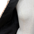 Chanel 17k Houndstooth Coco Button Zip Tweed Jacket Stand Color Black 34 — view 5