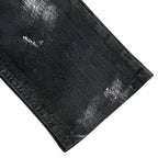 Chanel Cotton Coco Button Painted Skinny Denim Pants Black 36 — view 5