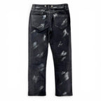 Chanel Cotton Coco Button Painted Skinny Denim Pants Black 36 — view 2