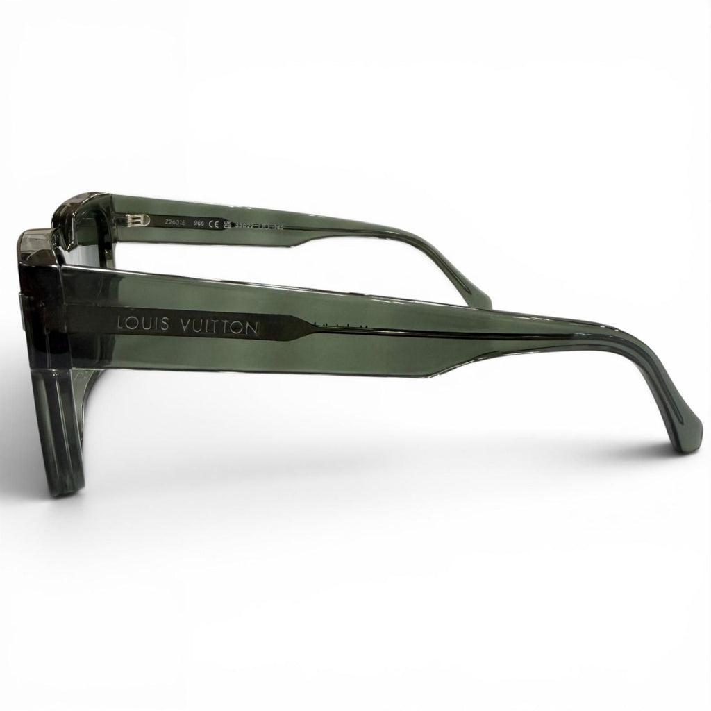 Louis Vuitton LV Escape Square Eyewear Sunglasses Clear Khaki Demo Lens — view 4