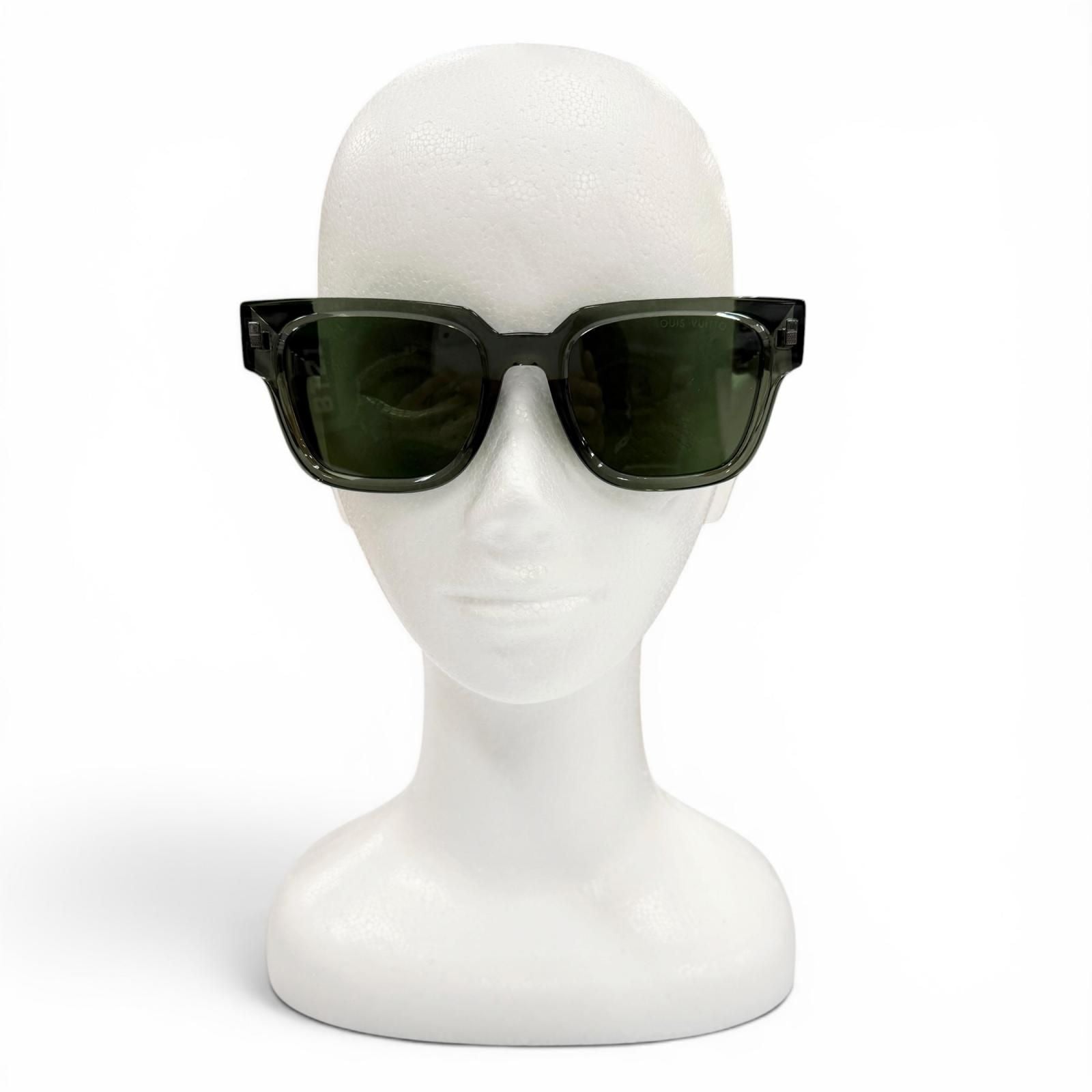 Louis Vuitton LV Escape Square Eyewear Sunglasses Clear Khaki Demo Lens — view 3