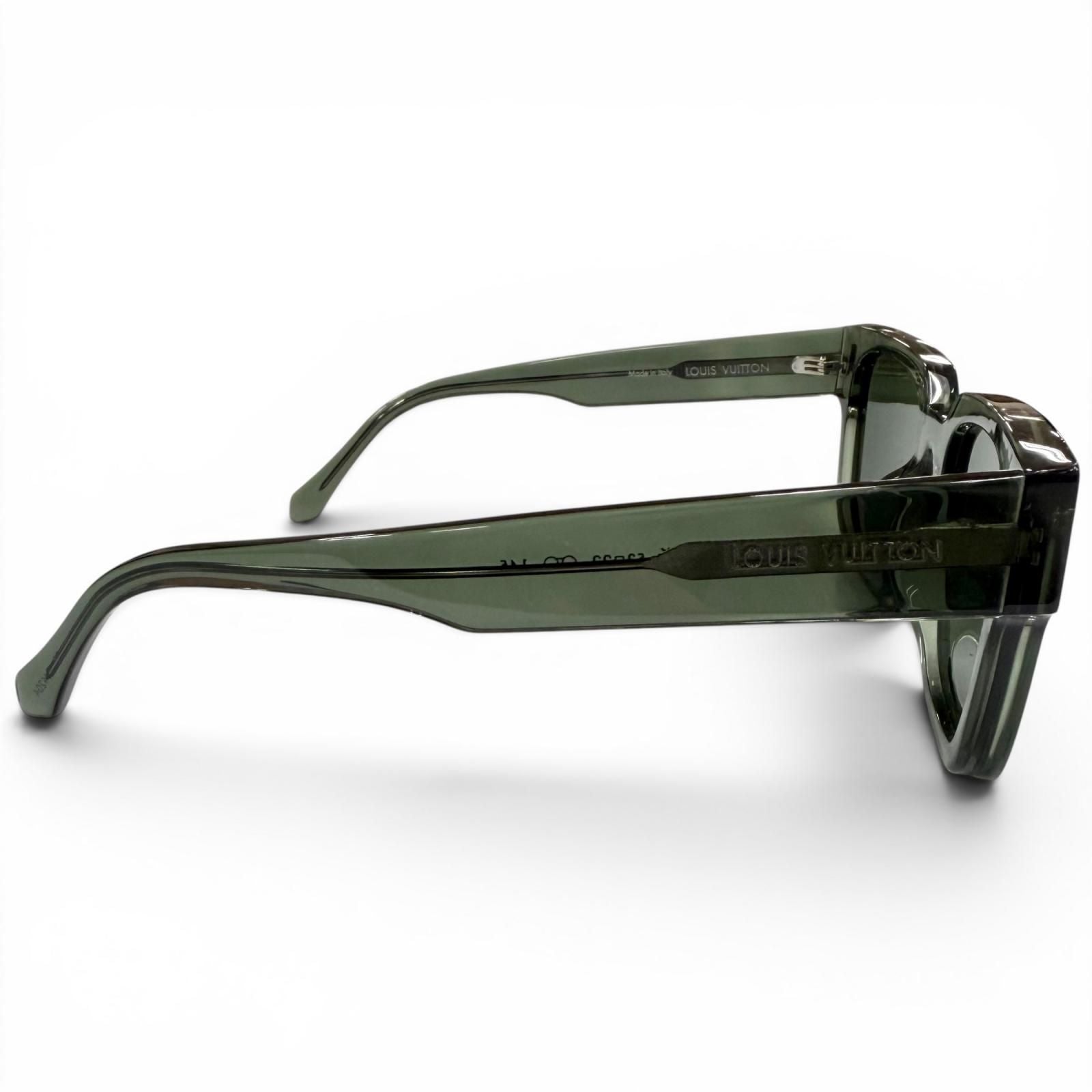 Louis Vuitton LV Escape Square Eyewear Sunglasses Clear Khaki Demo Lens — view 5