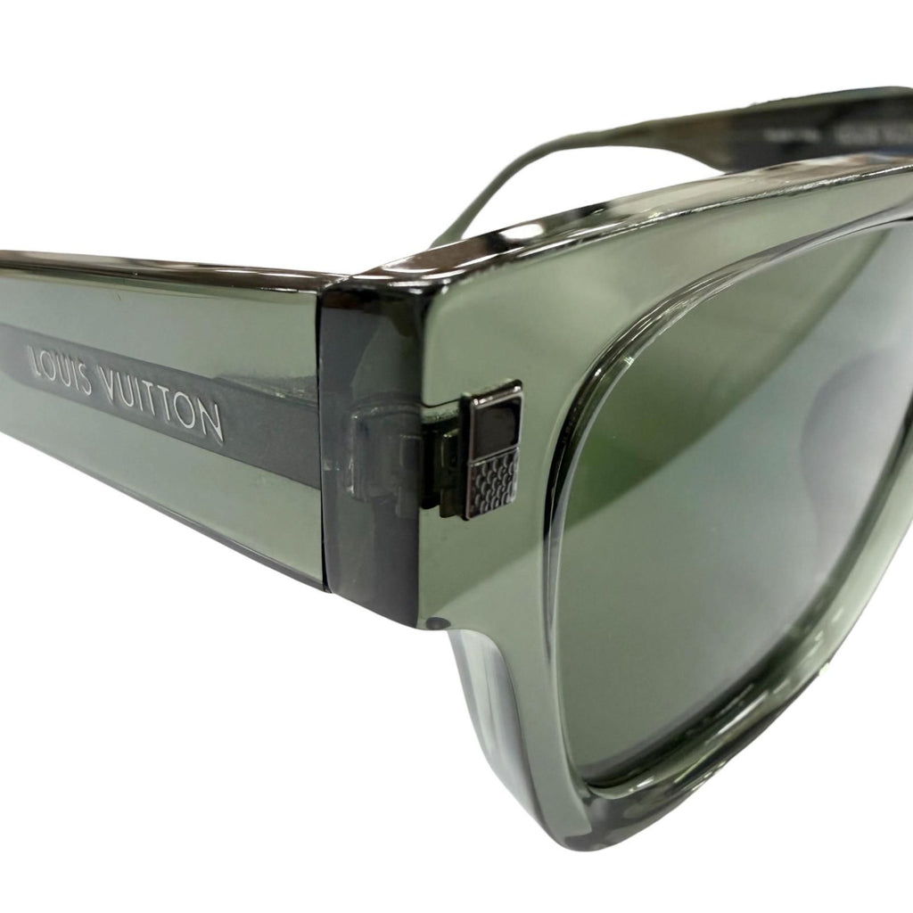 Louis Vuitton LV Escape Square Eyewear Sunglasses Clear Khaki Demo Lens — view 8