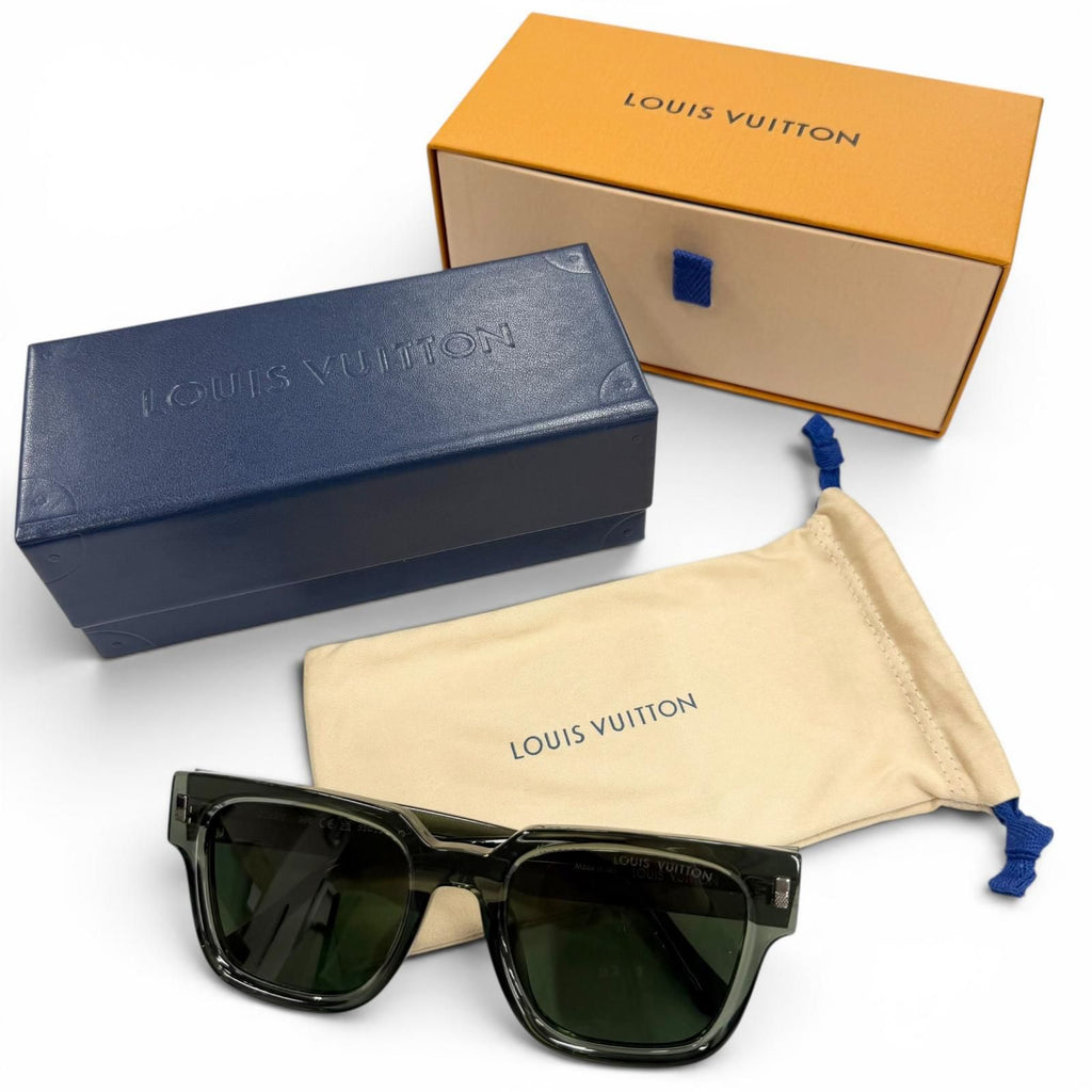 Louis Vuitton LV Escape Square Eyewear Sunglasses Clear Khaki Demo Lens — view 2