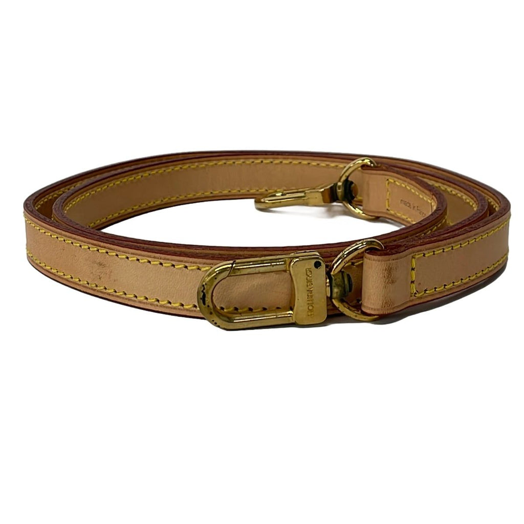 Louis Vuitton Shoulder Strap Leather 100 Natural
