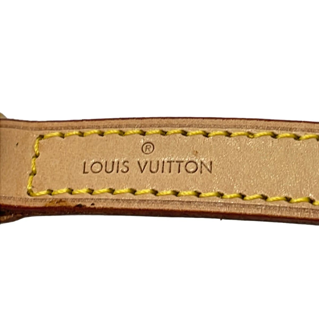 Louis Vuitton Shoulder Strap Leather 100 Natural — view 3