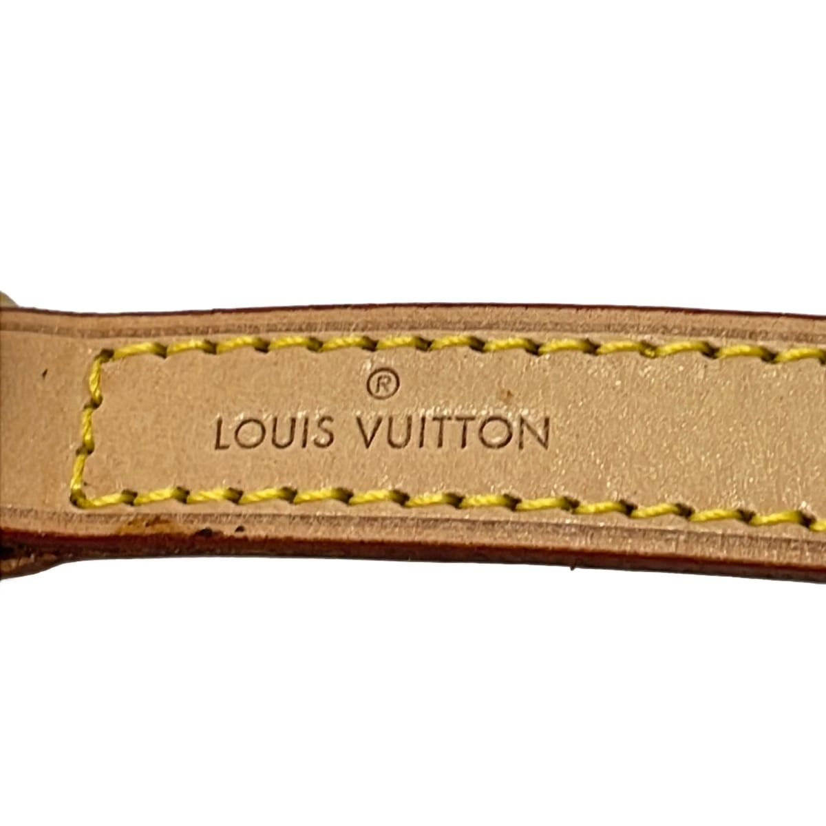 Louis Vuitton Shoulder Strap Leather 100 Natural — view 3