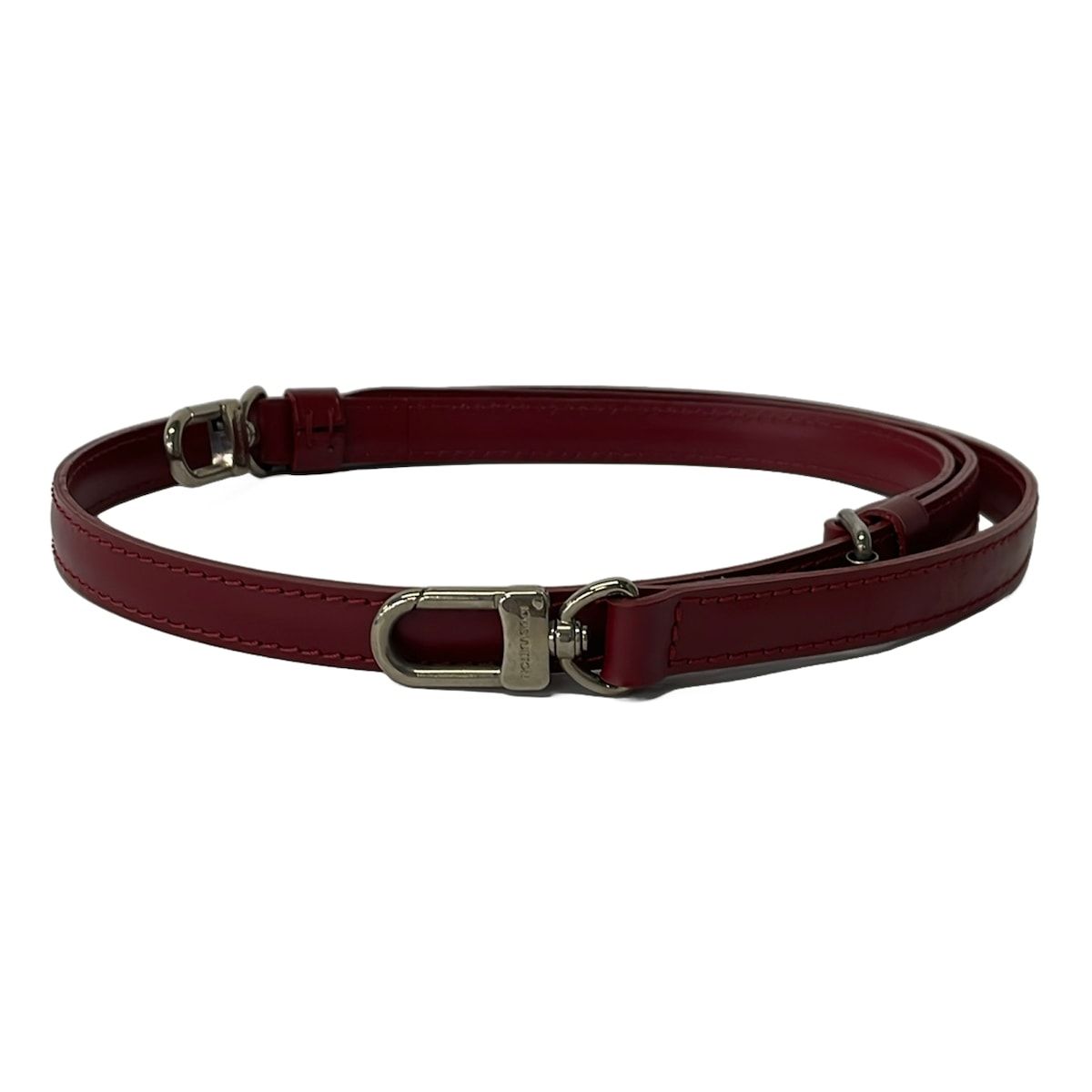 Louis Vuitton Shoulder Strap Epi Adjustable Width Epi) Ruby Leather Handbag