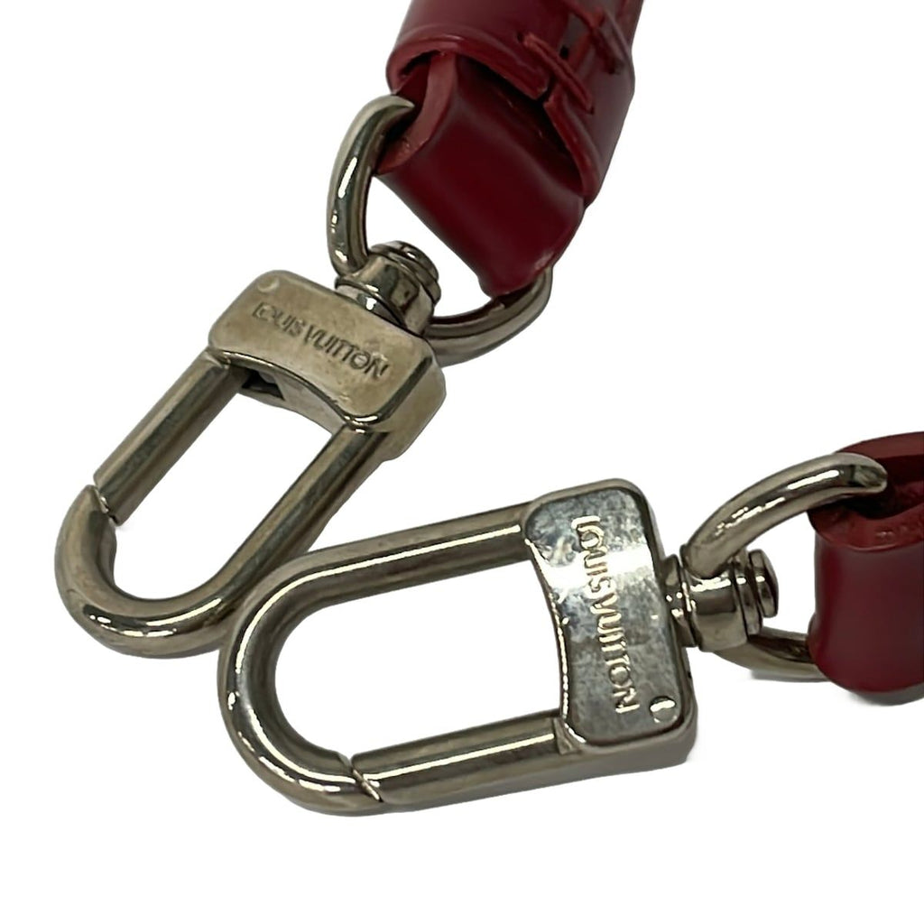 Louis Vuitton Shoulder Strap Epi Adjustable Width Epi) Ruby Leather Handbag — view 4