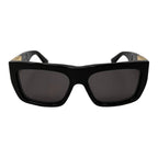 Bottega Veneta Sunglasses Square Frame BV Black Gold Eyewear — view 3