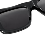 Bottega Veneta Sunglasses Square Frame BV Black Gold Eyewear — view 5