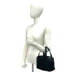 Loewe Vintage Anagram Logo Nappa Leather Handbag Mini Tote Black
