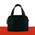 Loewe Vintage Anagram Logo Nappa Leather Handbag Mini Tote Black
