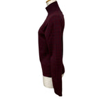 Hermes Turtleneck Knit Sweater Top Cashmere Silk Bordeaux Fine Daily — view 2