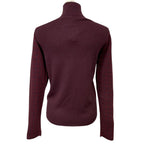 Hermes Turtleneck Knit Sweater Top Cashmere Silk Bordeaux Fine Daily — view 3