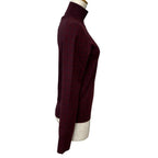 Hermes Turtleneck Knit Sweater Top Cashmere Silk Bordeaux Fine Daily — view 4