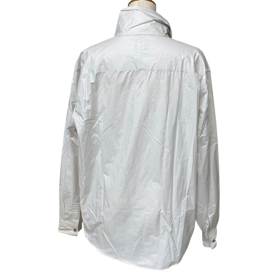 Hermes Pullover Shirt Long Sleeve Top Cotton Polyamide White High Quality Daily — view 3