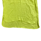 Hermes Tunic Blouse Ruffle Shirt Silk Lime Green High Quality Daily Practical — view 8