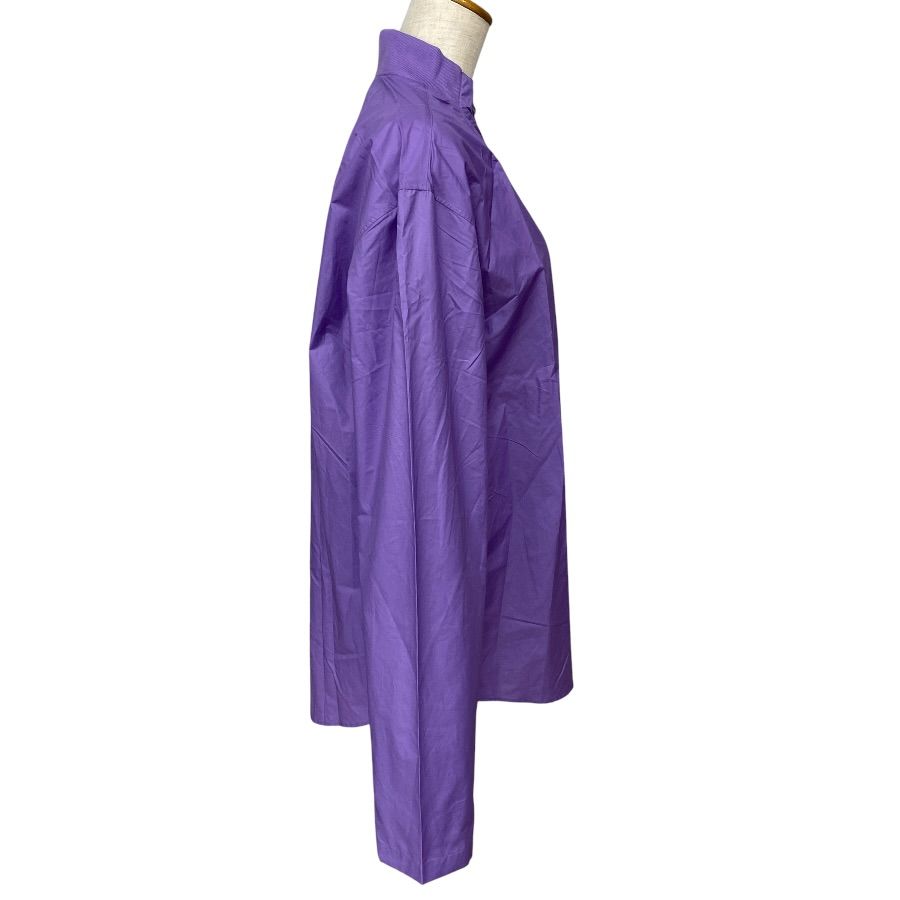 Hermes Half Zip Shirt Long Sleeve Cotton Polyamide Purple High Quality Daily — view 3