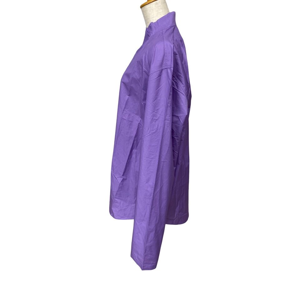 Hermes Half Zip Shirt Long Sleeve Cotton Polyamide Purple High Quality Daily — view 4