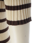 Chanel Cotton Border Knit Top Brown 44 Sweater — view 6