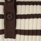 Chanel Cotton Border Knit Top Brown 44 Sweater — view 7
